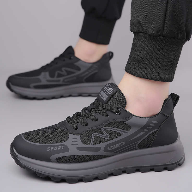 Mens Fashion Trainers - Delikli Bağcıklı Yazlık Yüksek Botlar Lüks