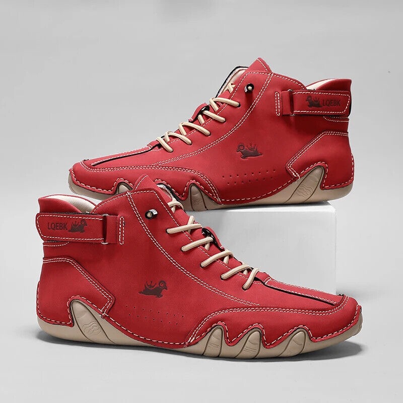 Mens Fashion Trainers - Deri rahat ayakkabılar erkekler için spor