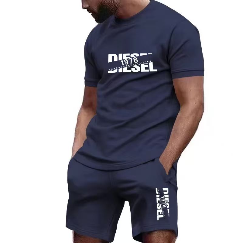 Mens Fashion Ideas - 2026 yeni yaz erkek tişörtü+şort takımı