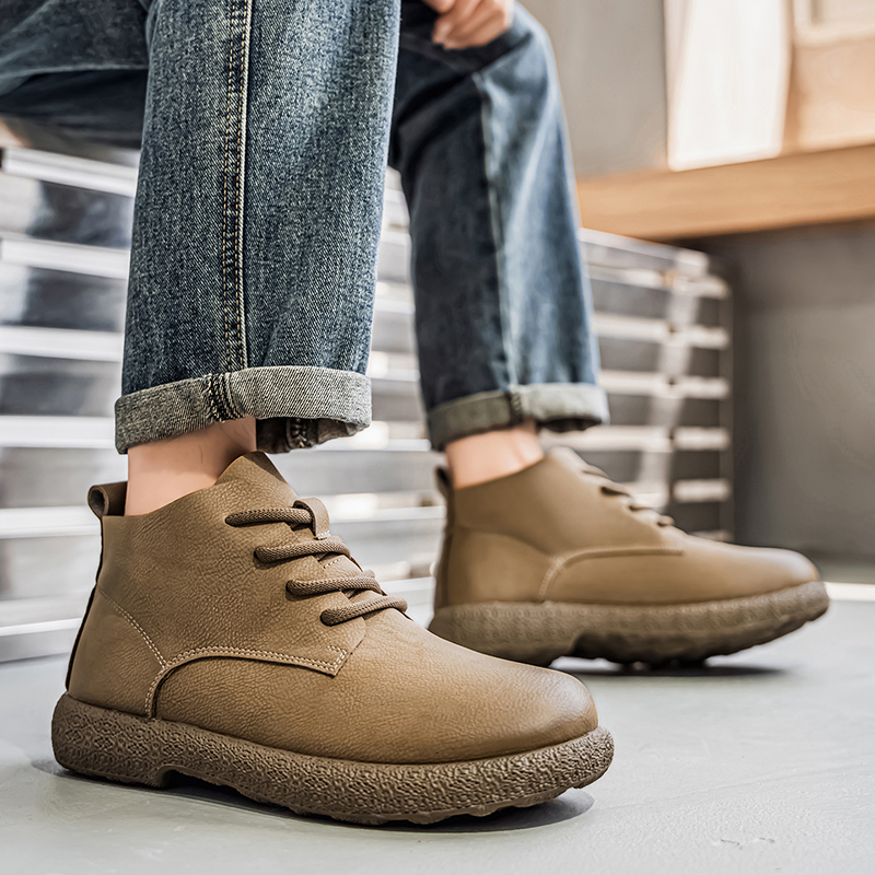Men'S Fashion For 30 Year Olds - Erkek Ayak Bileği Botları Kahverengi Kısa