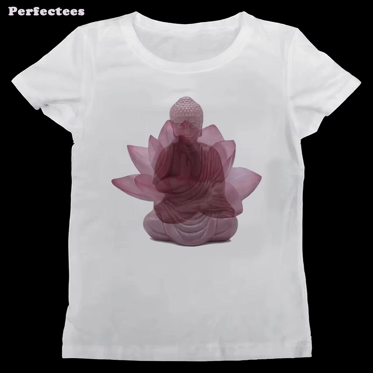 Mens Fashion In The 2000S - Buda Lotus Baskılı T-shirt Kadın Y2k