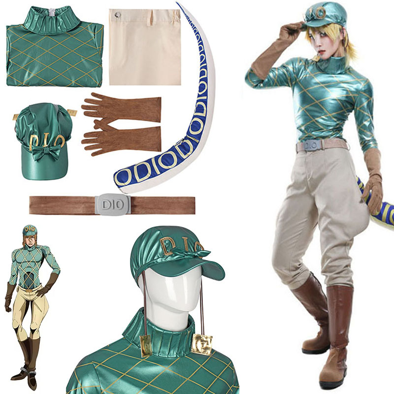 Men'S Fashion Gloves - JoJo'nun Tuhaf Macerası Diego Brando Cosplay