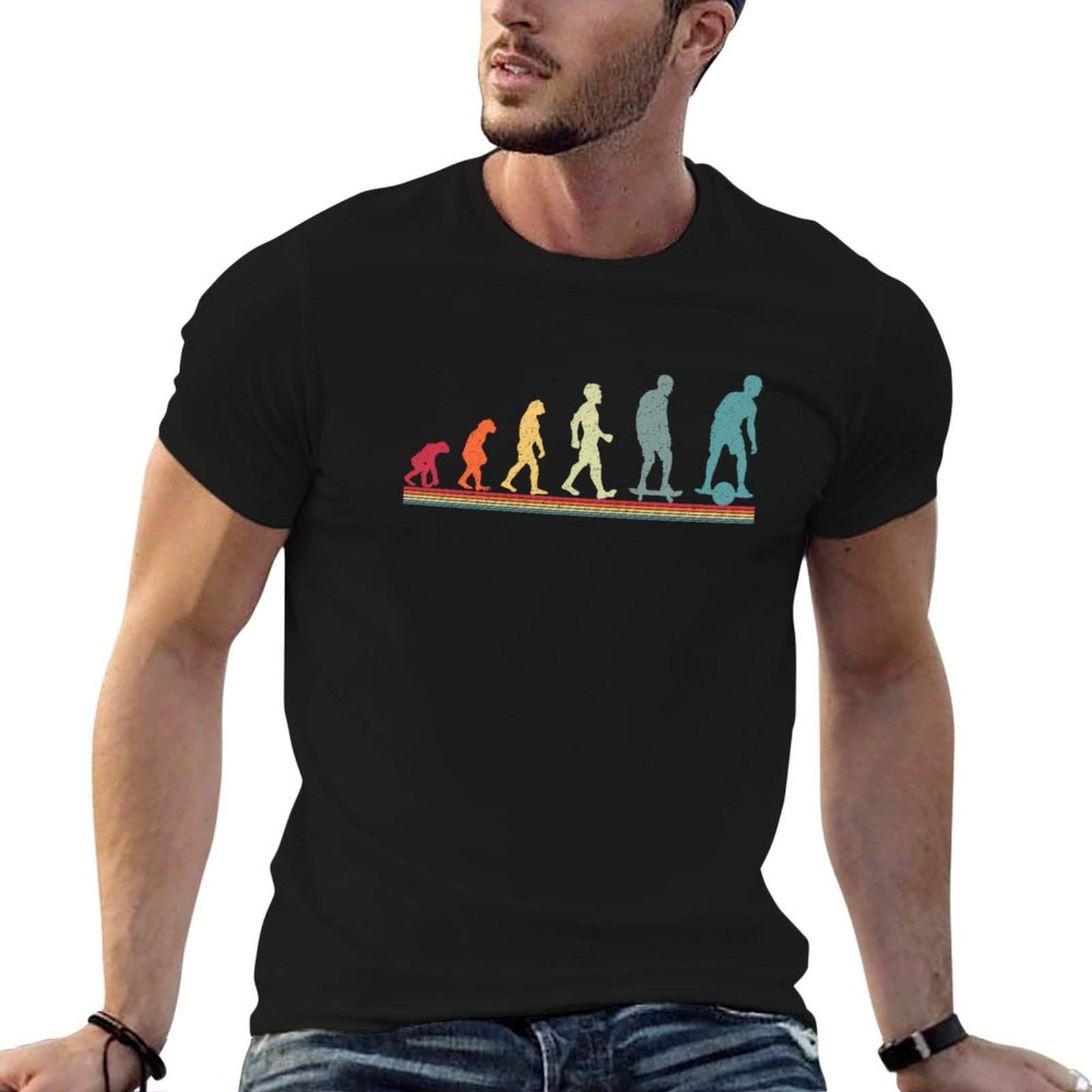 Men'S Fashion Evolution - One Wheel Evolution OneWheel Retro Tişört