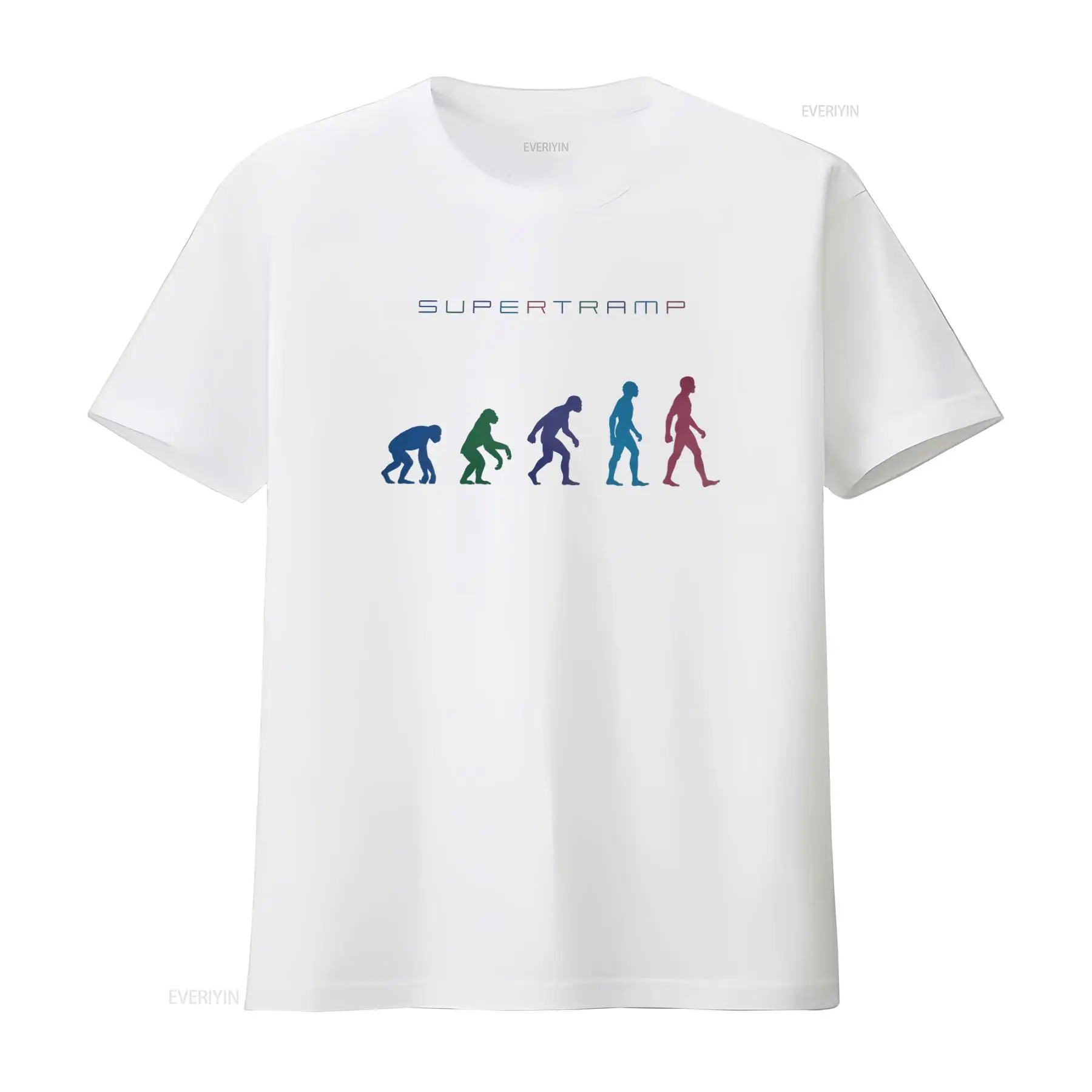 Men'S Fashion Evolution - Evolution Rock Müzik Supertramp Tişörtü Retro