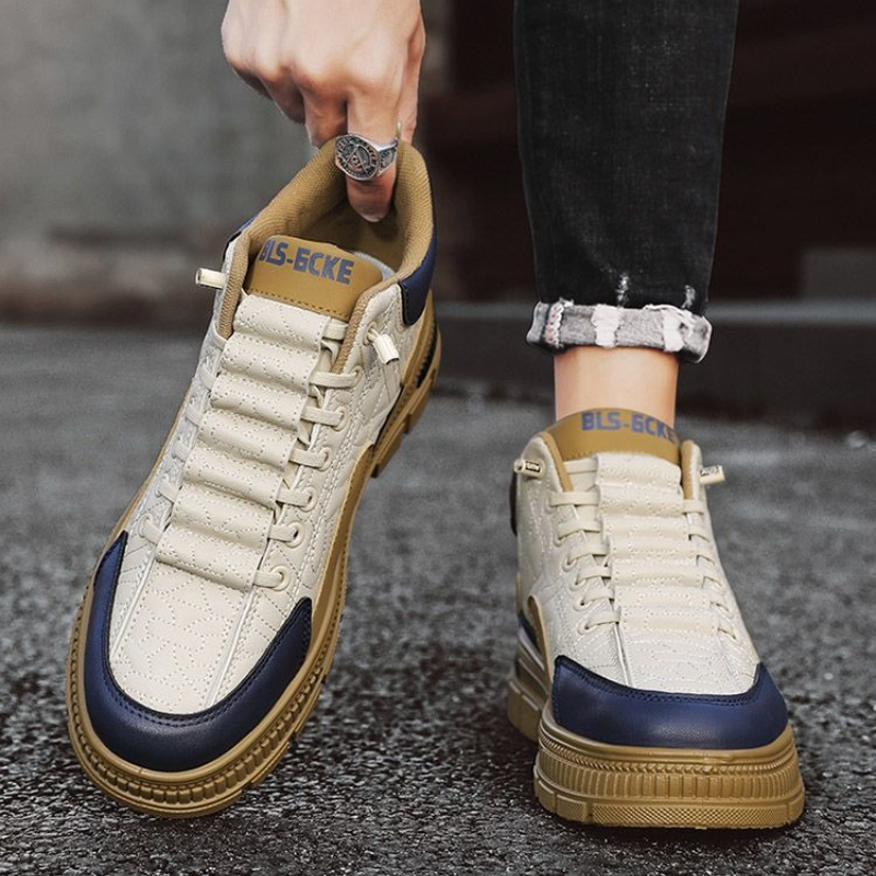 Men Fashion Vintage - Slip-On Platform Erkek Botları İlkbahar Sonbahar