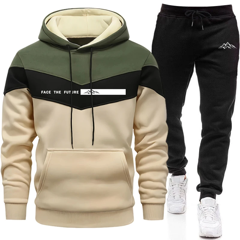 Mens Fashion Casual Outfits - Eşofman Erkek Modası Günlük Kapüşonlu Sweatshirt