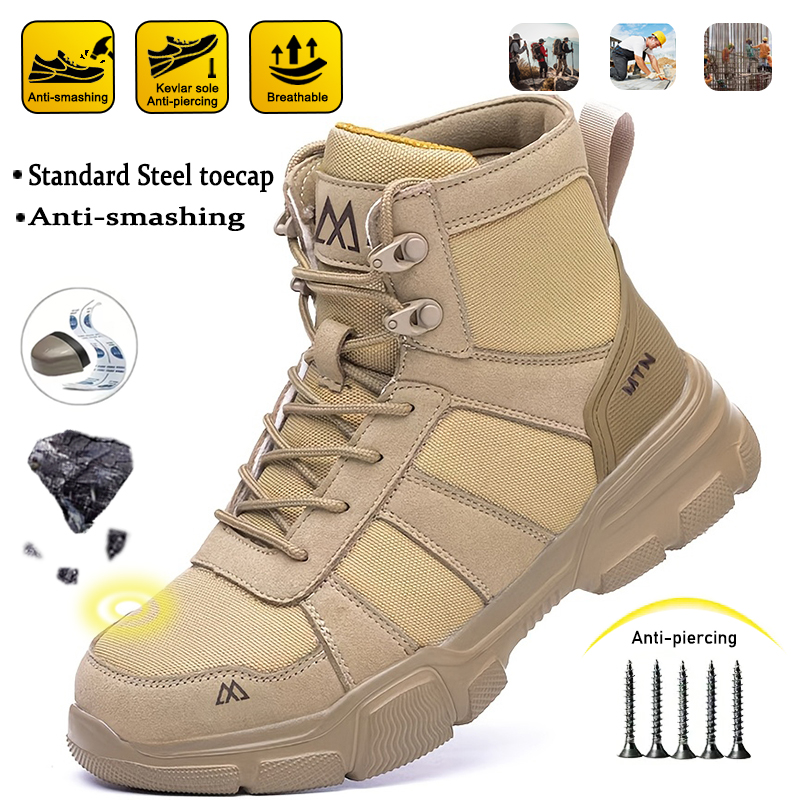 Mens Fashion Trainers - Erkekler İçin Darbeye Dayanıklı, Delinmeye Karşı