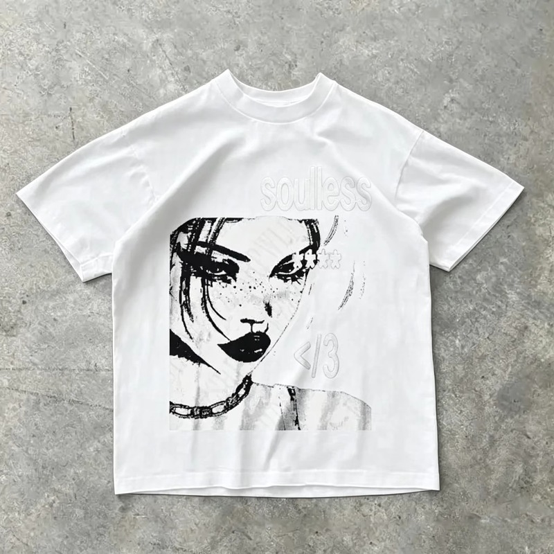 Punk Estetik Grafik Baskı Pamu - Mens Fashion In The 2000S incelemesi ve fiyatı