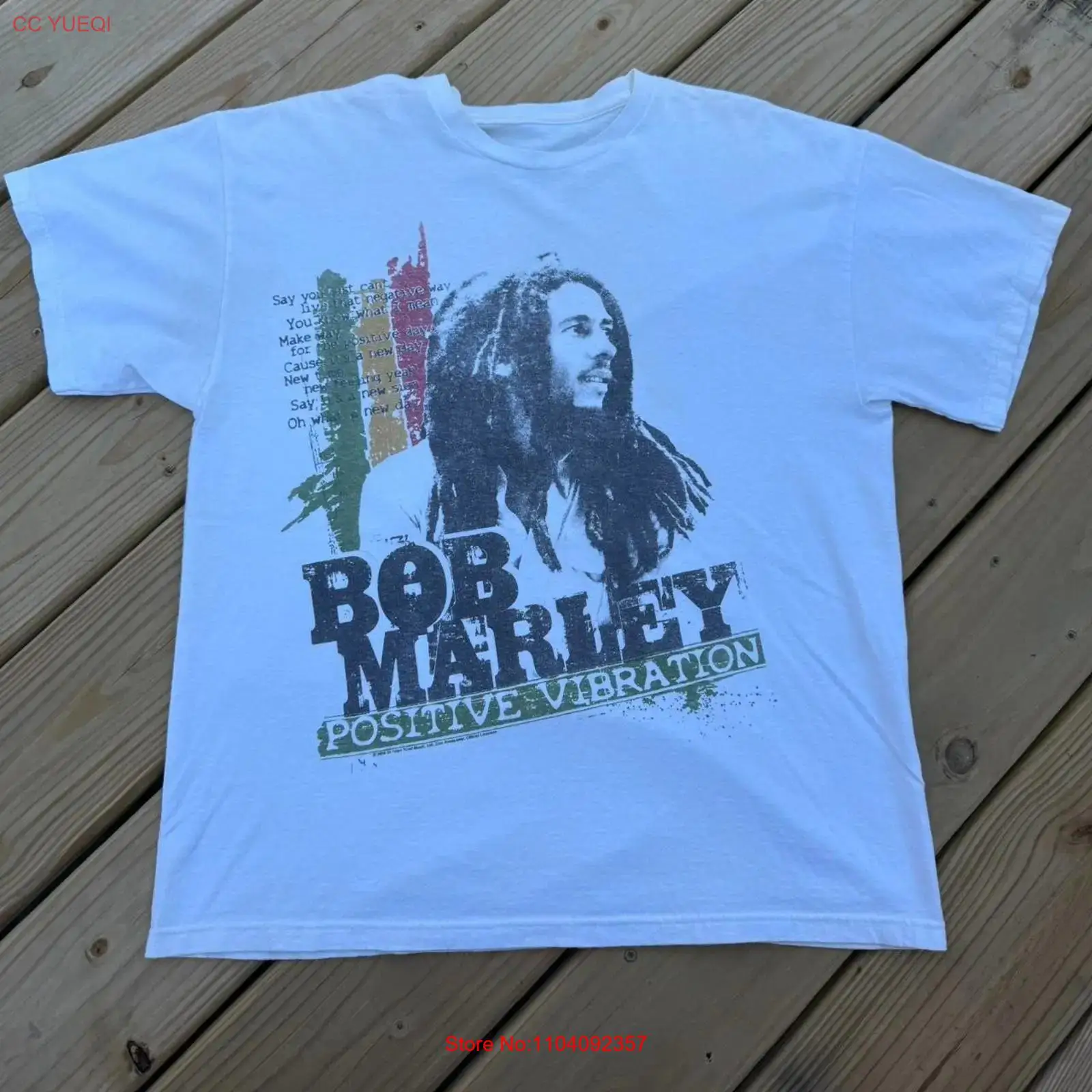 Vintage 2000'ler bob Marley Po - Mens Fashion In The 2000S incelemesi ve fiyatı