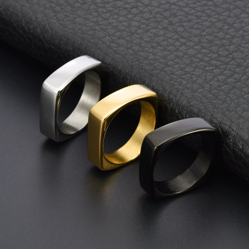 6mm Geniş Kare Titanyum Çelik  - Men'S Fashion Easter incelemesi ve fiyatı