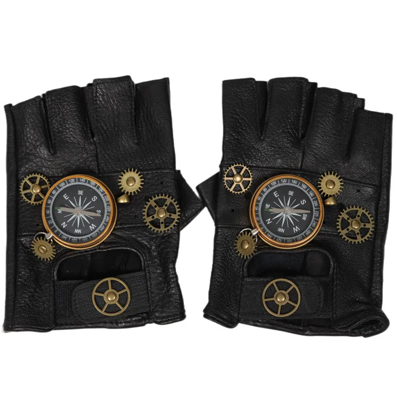 Steampunk PU Deri Parmaksız Pu - Men'S Fashion Gloves incelemesi ve fiyatı