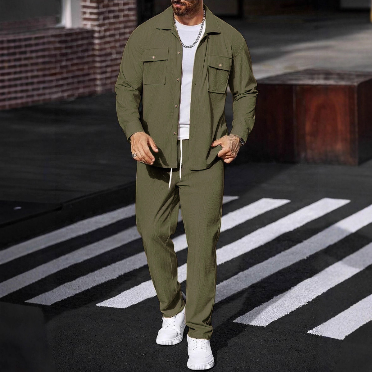 Yeni İlkbahar ve Sonbahar Günl - Knitted Cardigan Men incelemesi ve fiyatı