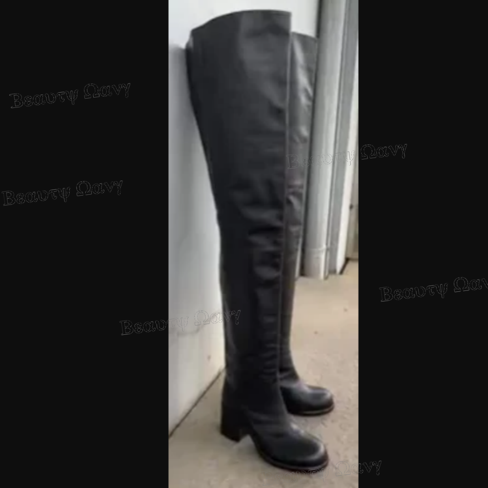 Siyah Kalın Topuklu Yuvarlak B - Mens Fashion Zapatos incelemesi ve fiyatı