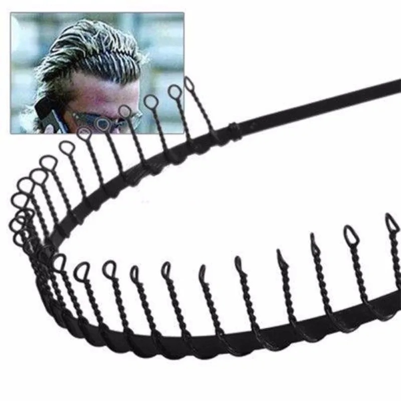 1 adet Siyah Dişli Saç Bandı M - Men Fashion Hair Style incelemesi ve fiyatı