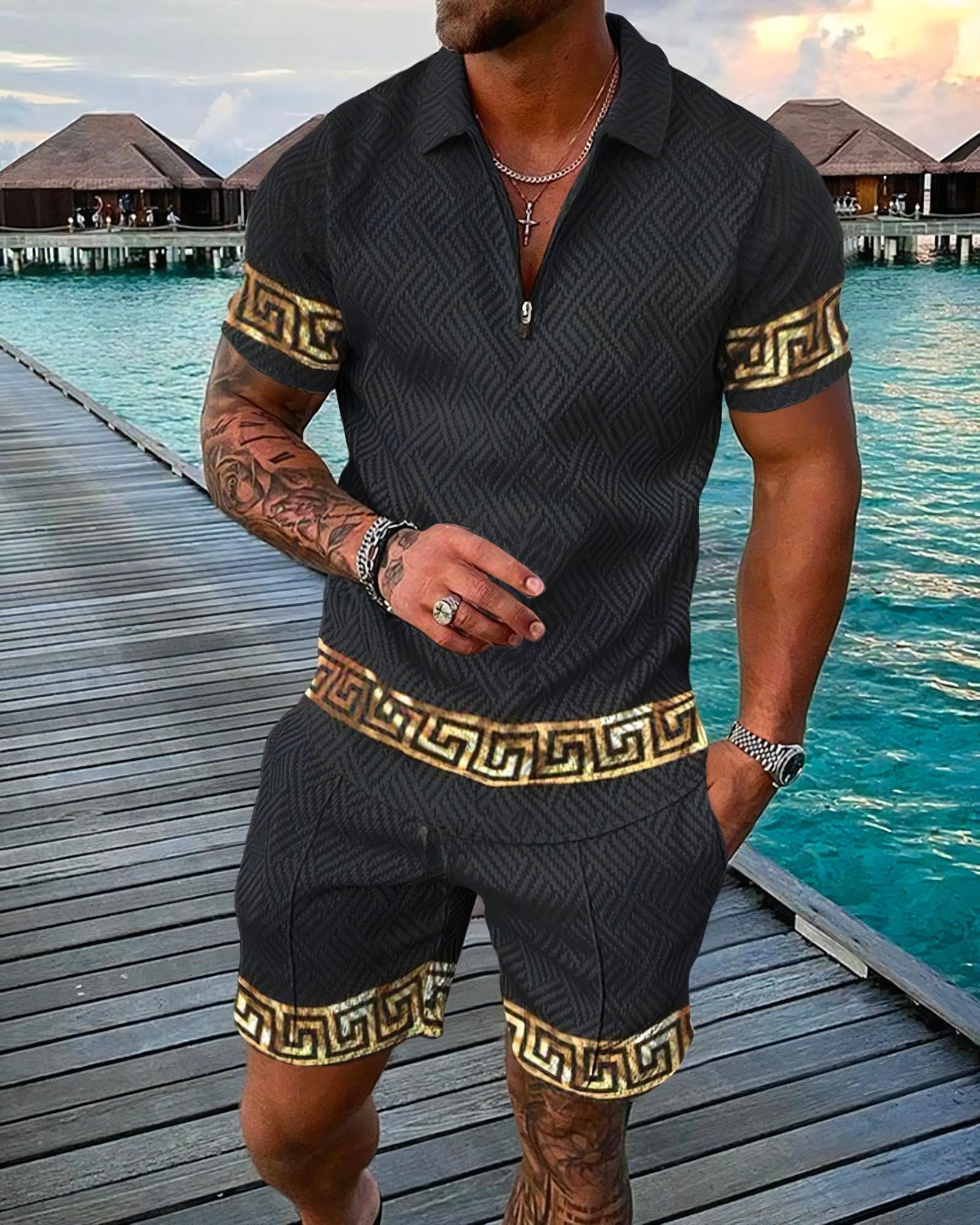 Komik 3D Baskılı erkek 2 Parça - Men'S Fashion Polo Shirt incelemesi ve fiyatı