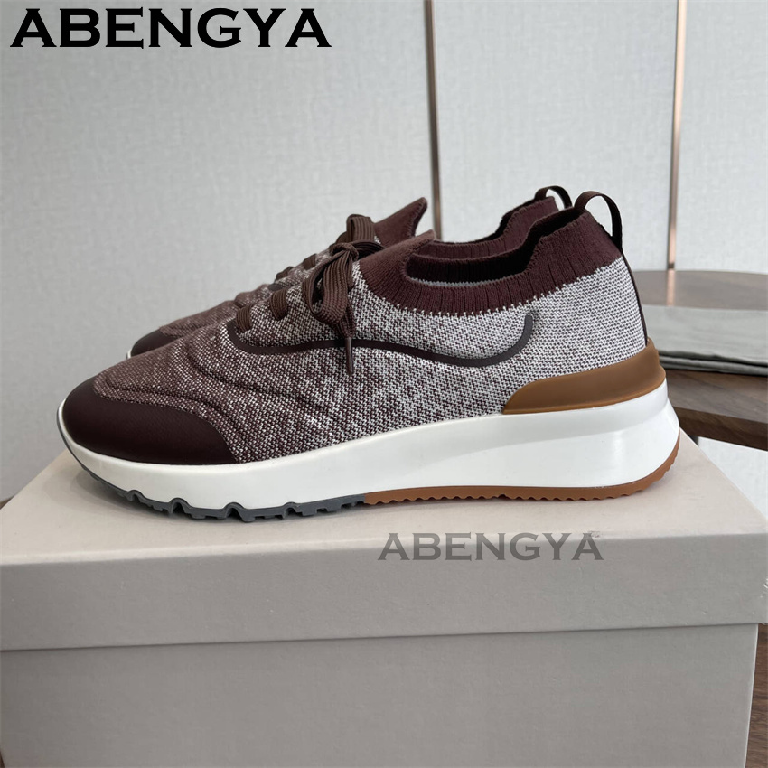 Erkekler yeni çok renkli örme  - Mens Fashion Trainers incelemesi ve fiyatı