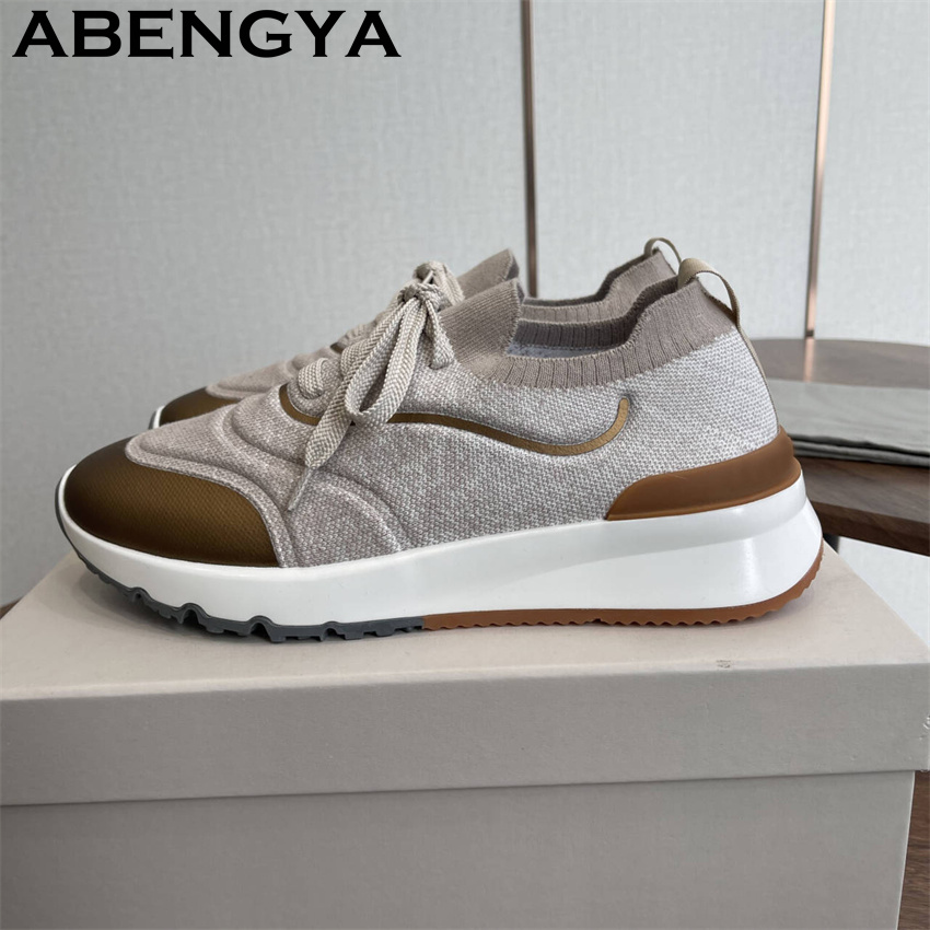 Erkekler yeni çok renkli örme  - Mens Fashion Trainers incelemesi ve fiyatı